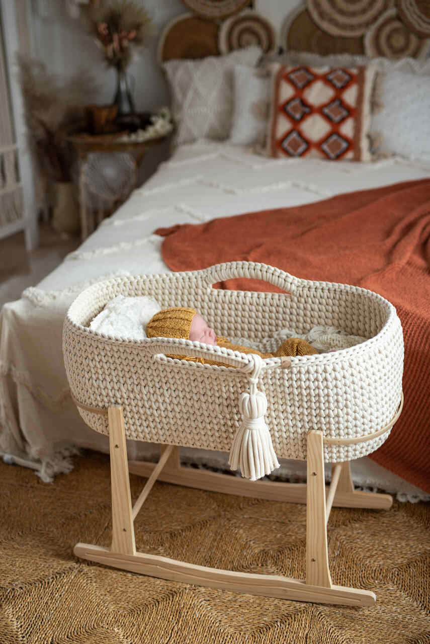 kosz mojżesza w kolrze ecru